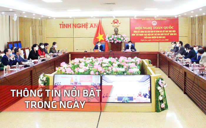 Nghệ An: Thông tin nổi bật ngày 13/1