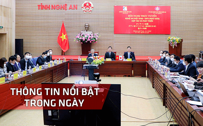 Nghệ An: Thông tin nổi bật ngày 14/1