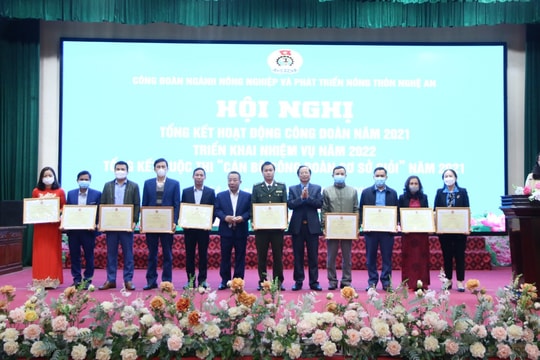 Công đoàn ngành NN&PTNT Nghệ An triển khai kế hoạch năm 2022