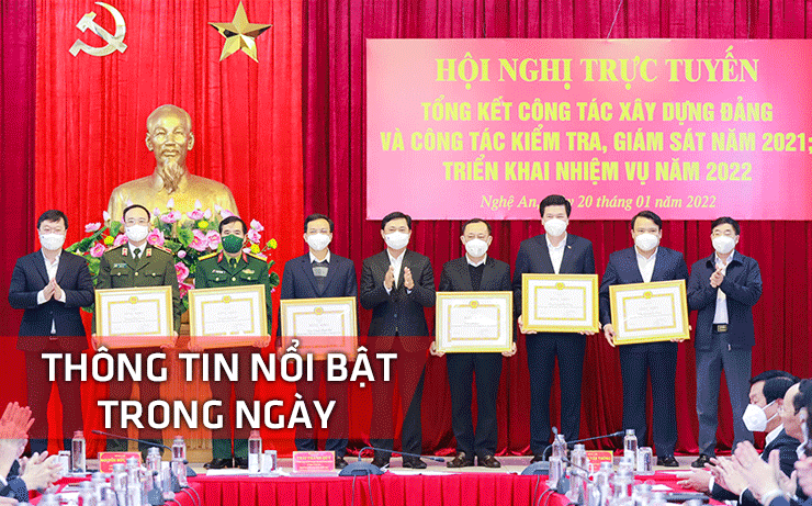Nghệ An: Thông tin nổi bật ngày 20/1
