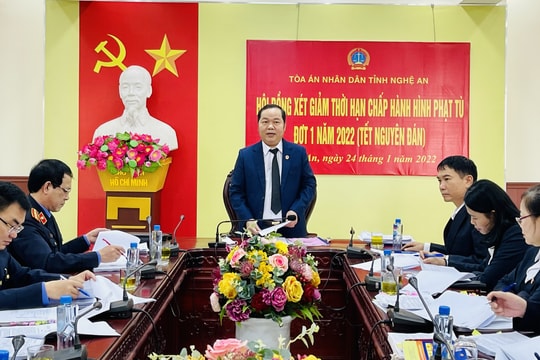 Xét giảm thời gian thi hành án tù giam đối với gần 1.500 phạm nhân