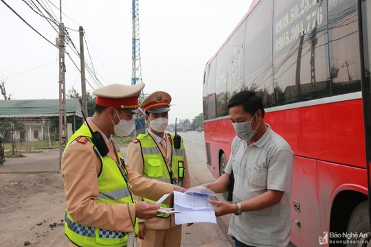 Nghệ An: 5 ngày nghỉ Tết Nguyên đán Nhâm Dần, 71 tài xế bị xử phạt