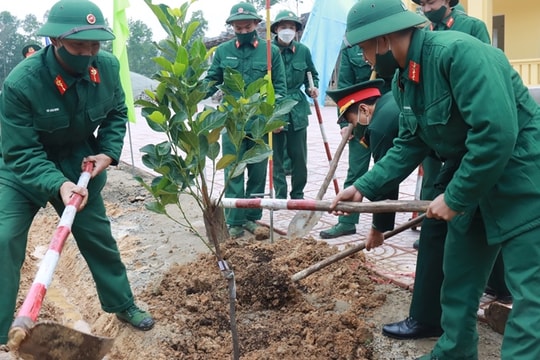 Bộ CHQS tỉnh tổ chức phát động 'Tết trồng cây đời đời nhớ ơn Bác Hồ'