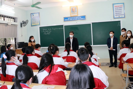 Sở Giáo dục và Đào tạo kiểm tra công tác tổ chức dạy và học sau Tết 