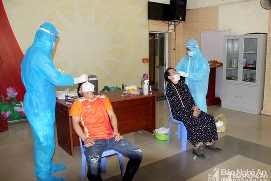 Yên Thành công bố cấp độ dịch, 30/39 xã, thị trấn thuộc vùng đỏ