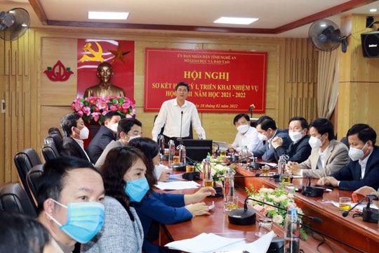 Hội nghị trực tuyến Sơ kết học kỳ I, triển khai nhiệm vụ học kỳ II 