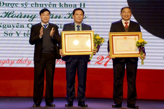 Nghệ An có thêm 2 thầy thuốc được phong tặng danh hiệu Thầy thuốc Nhân dân