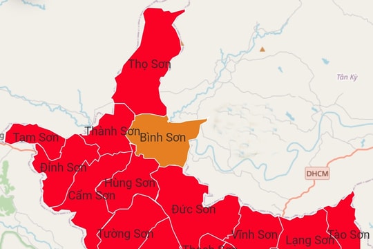 19/21 địa phương vùng đỏ, huyện Anh Sơn dừng hoạt động nhiều dịch vụ để phòng dịch