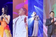 Quang Hà, Bằng Kiều, Hồng Nhung, Lệ Quyên diễn trước 4.000 khán giả