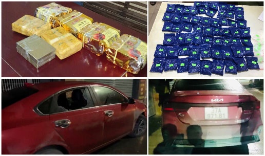 Phá 2 chuyên án, bắt 9 đối tượng, thu giữ 4 kg ma túy, 2 bánh hêrôin 