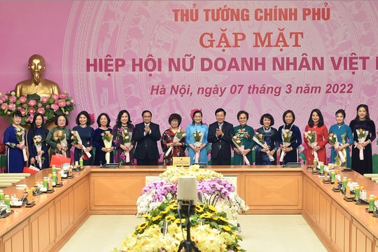 Thủ tướng trân trọng, đánh giá cao nỗ lực, ý chí, tinh thần phấn đấu vươn lên của các nữ doanh nhân