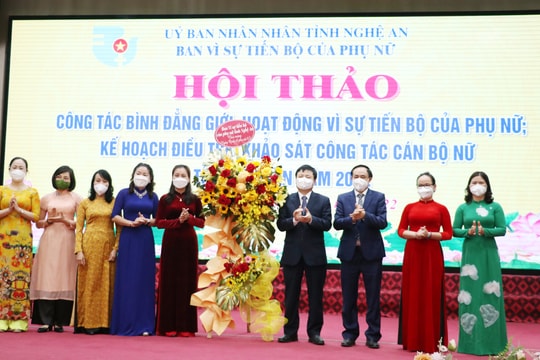 Tạo chuyển biến thực chất công tác bình đẳng giới, vì sự tiến bộ của phụ nữ