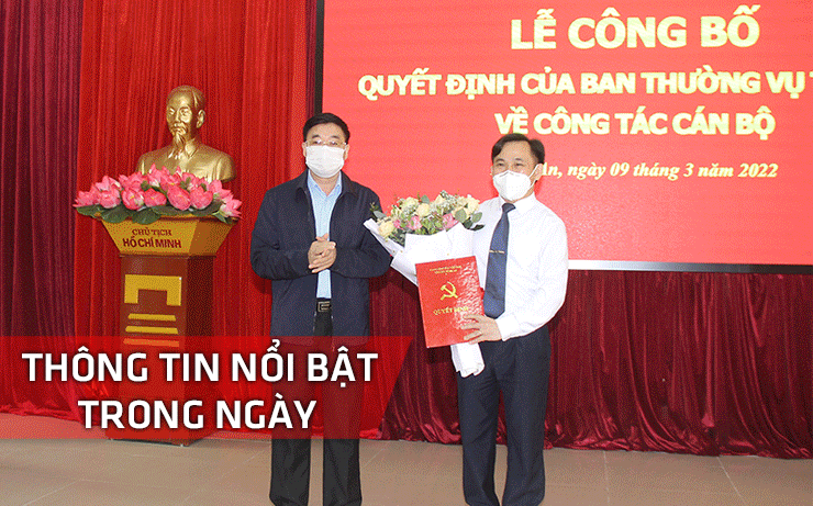 Nghệ An: Thông tin nổi bật ngày 9/3