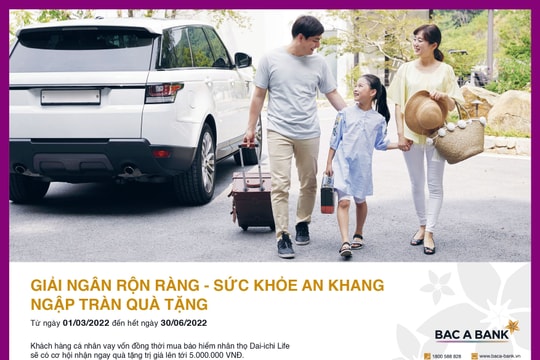 Nhận ngay ưu đãi 5 triệu đồng từ BAC A BANK 