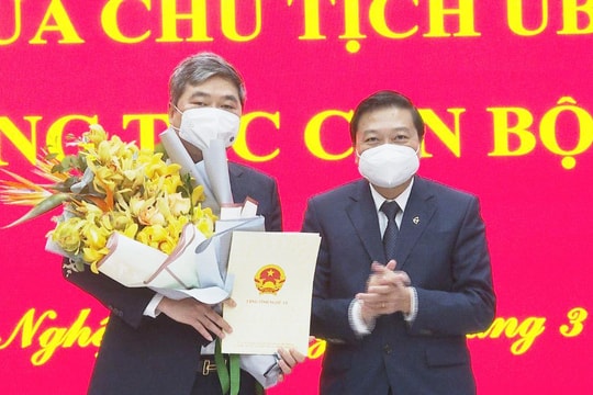 Sở Tài chính Nghệ An có tân Phó Giám đốc 