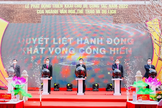Bộ Văn hóa, Thể thao và Du lịch phối hợp tỉnh Nghệ An phát động triển khai chủ đề công tác năm 2022