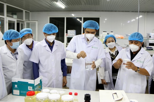 Phó Chủ tịch Hoàng Nghĩa Hiếu kiểm tra tình hình sản xuất nông nghiệp tại huyện Anh Sơn