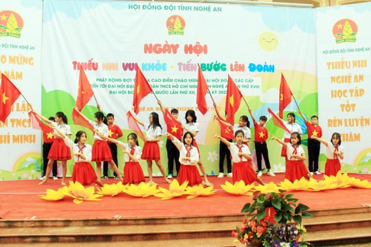 Sôi động ngày hội ‘Thiếu nhi vui khỏe - tiến bước lên Đoàn’ 