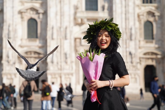 Cô gái Nghệ An ghi dấu tại kinh đô thời trang Ý