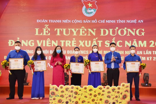 Danh sách đảng viên, cán bộ, công chức trẻ, cán bộ Đoàn tiêu biểu được tuyên dương năm 2022