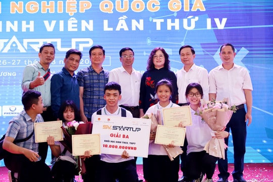 Dự án của học sinh miền núi Nghệ An đạt giải Ba tại ngày hội Khởi nghiệp Quốc gia năm 2022