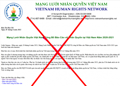 Tại Việt Nam, không ai bị bắt giữ, xét xử vì ‘bày tỏ chính kiến’