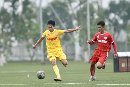 Chiến thắng áp đảo trận chiều nay, U19 SLNA điền tên vào tứ kết Giải U19 quốc gia 2022
