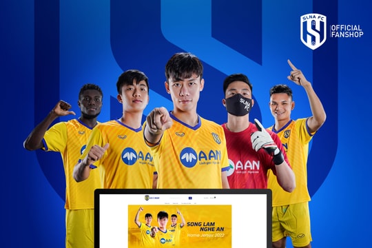 SLNA trở thành CLB đầu tiên của V.League ra mắt shop online