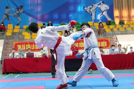 Đoàn Thanh Chương và Đô Lương đoạt 4 Huy chương Vàng môn Karate tại Đại hội TDTT toàn tỉnh