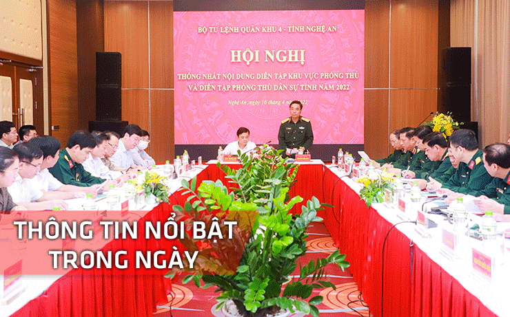 Nghệ An: Thông tin nổi bật ngày 16/4