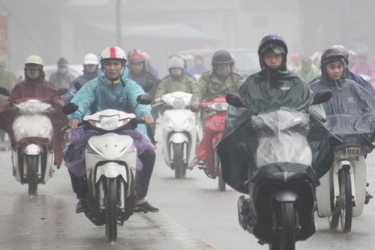 Không khí lạnh tăng cường, Bắc Trung Bộ từ đêm 17/4 có mưa to và chuyển lạnh