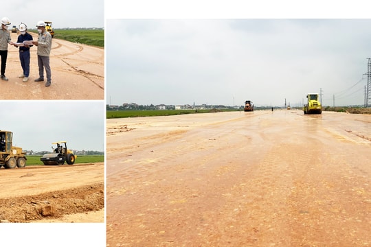 Cienco4 'vượt nắng - thắng mưa' thi công đường bộ cao tốc Bắc - Nam