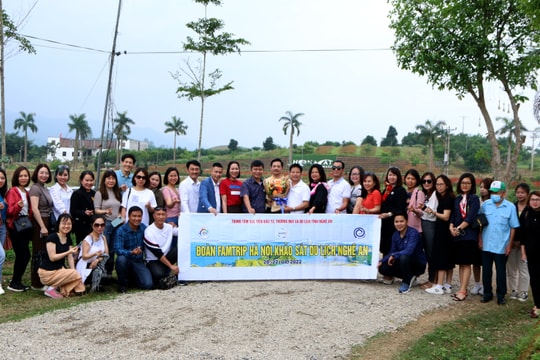 40 đơn vị lữ hành tham gia khảo sát xây dựng tour du lịch tại Nghệ An