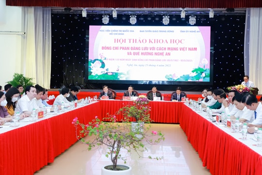 Hội thảo khoa học: 'Đồng chí Phan Đăng Lưu với cách mạng Việt Nam và quê hương Nghệ An'