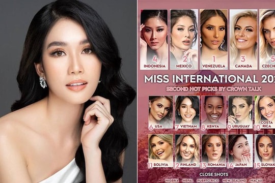 Á hậu Phương Anh được dự đoán lọt top 10 Hoa hậu Quốc tế 2022