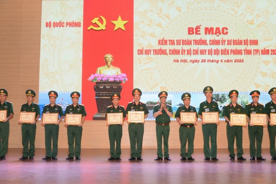 Nghệ An đạt giải Nhất kiểm tra Chỉ huy trưởng, Chính ủy Bộ đội Biên phòng năm 2022