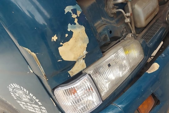 Nghệ An: Tài xế gây tai nạn bỏ trốn bị phát hiện khi mang xe đi sửa