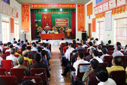 Đại biểu Quốc hội tiếp xúc cử tri tại Đô Lương, Anh Sơn