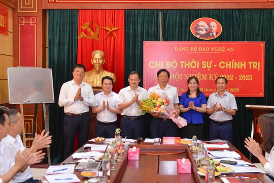Đại hội điểm Chi bộ Thời sự - Chính trị (Đảng bộ Báo Nghệ An) nhiệm kỳ 2022 - 2025