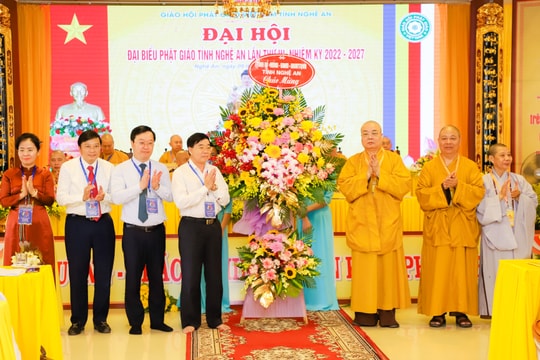 Hòa Thượng Thích Thanh Nhiễu tái đắc cử chức Trưởng Ban Trị sự Giáo hội Phật giáo tỉnh Nghệ An