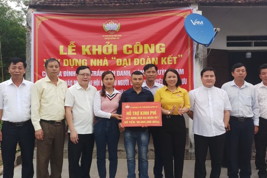 Khởi công xây nhà Đại đoàn kết, Nhà nhân đạo cho người nghèo ở Quỳnh Lưu 