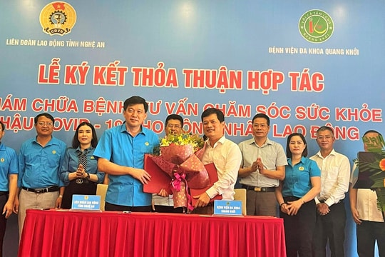 Hợp tác khám chữa bệnh, tư vấn chăm sóc sức khỏe hậu Covid-19 cho công nhân lao động