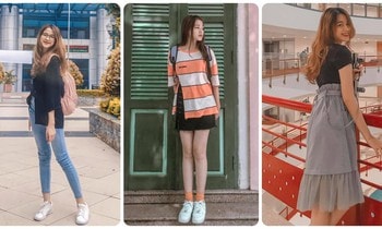 Thời trang lên giảng đường ấn tượng của Hoa hậu Đỗ Thị Hà 