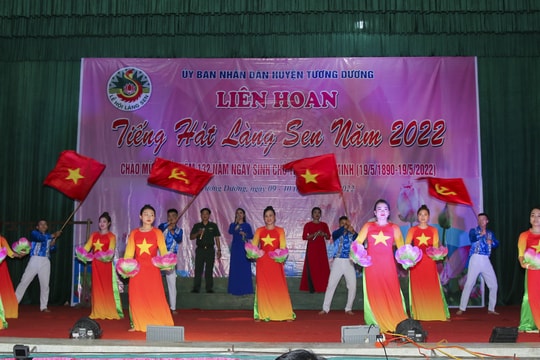 Nghệ An: Các địa phương tổ chức thành công Liên hoan tiếng hát Làng Sen 