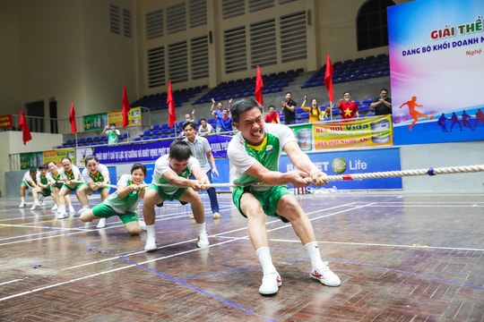 Gần 900 vận động viên tranh tài ở Giải thể thao Đảng bộ Khối Doanh nghiệp Nghệ An