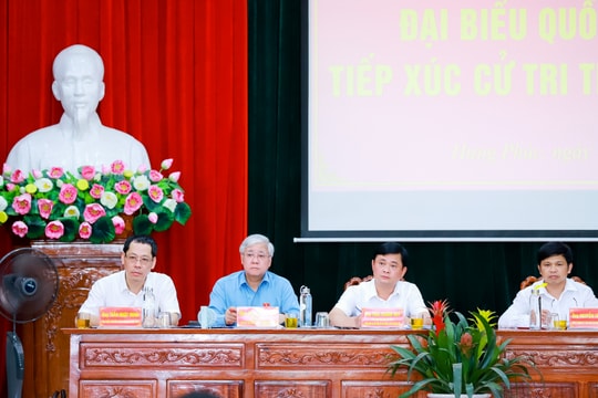 Đại biểu Quốc hội tiếp xúc cử tri thành phố Vinh trước Kỳ họp thứ 3, Quốc hội khóa XV