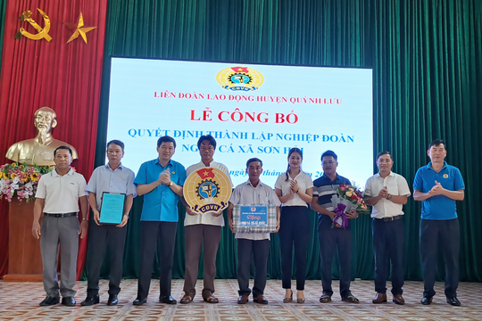 Quỳnh Lưu thành lập nghiệp đoàn nghề cá xã Sơn Hải