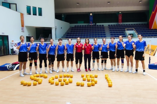 VĐV cầu mây Nghệ An quyết tâm đổi màu huy chương ở SEA Games 31