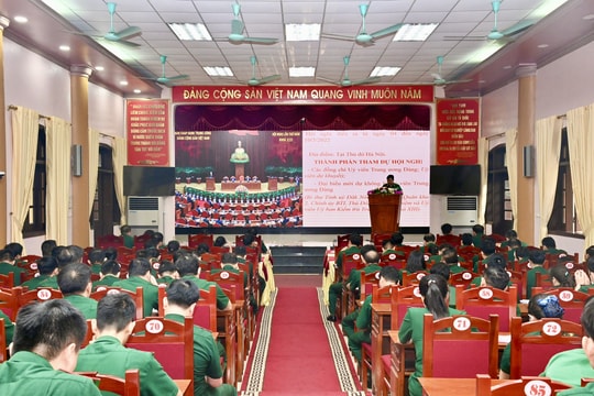 Đảng ủy Bộ đội Biên phòng Nghệ An thông báo nhanh kết quả Hội nghị Trung ương 5