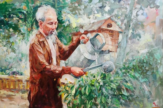 Người họa sỹ vẽ Bác bằng bút pháp đặc biệt
